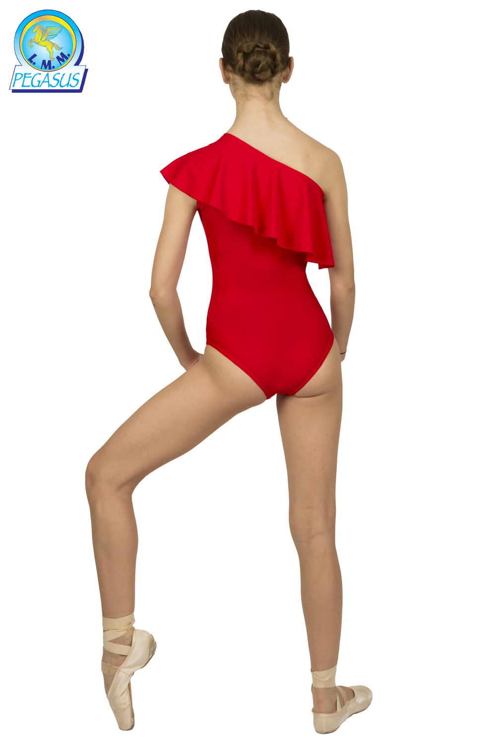BODY MONOSPALLA CON VOLANT SMANICATO DONNA